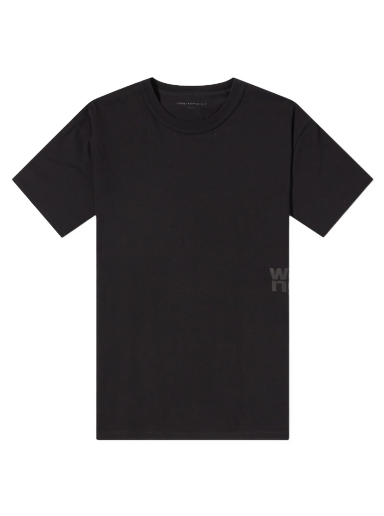 Majica kratkih rukava Alexander Wang Rubberised Logo Cotton T-shirt Crna | 4CC3221357-001