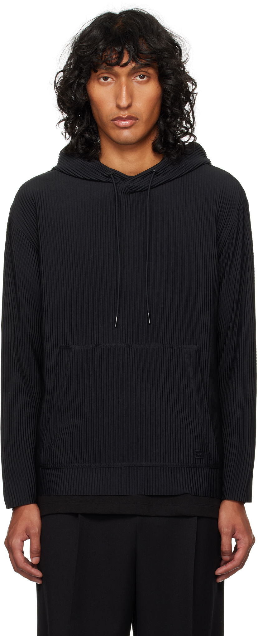 Dukserice BOSS Jersey Hoodie Crna | 50522131