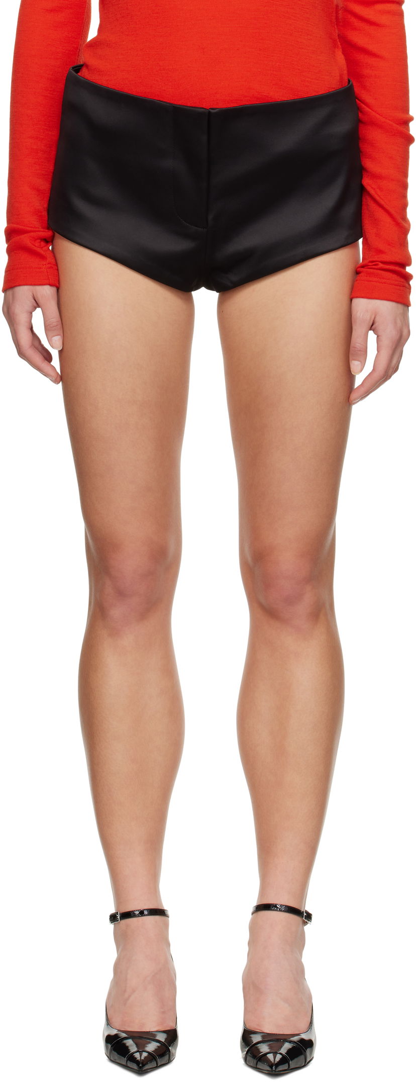 Kratke hlače Entire Studios Entire Studios Puppy Satin Shorts Crna | ESW-S25-5003-BS