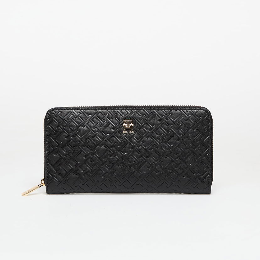 Novčanik Tommy Hilfiger Wallet TH Icon Large Za Mono Embo Wallet Black Universal Crna | AW0AW17955 BDS