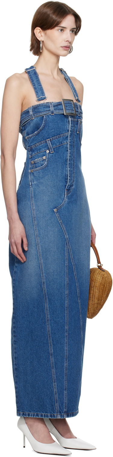 Haljina Jean Paul Gaultier Jean Paul Gaultier 'The Overall' Denim Maxi Dress Plava | 25/33-F-RO303-D013-57, 1