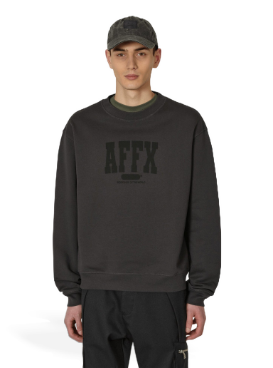 Dukserice AFFXWRKS Varsity Crewneck Siva | SS23SW01 SOFTBLACK