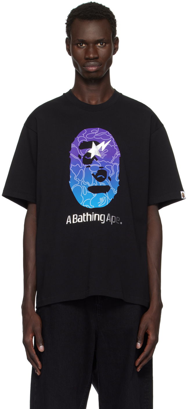 Majica kratkih rukava BAPE Ape Head Relaxed Fit T-shirt Crna | 001TEK801321M