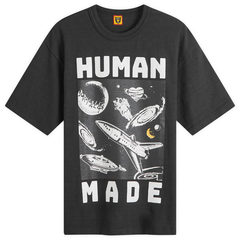 Majica kratkih rukava Human Made Human Made Space Print T-Shirt Crna | HM27TE014-B
