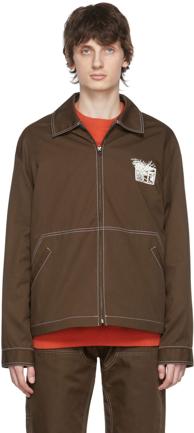 Jakna PACCBET Polyester Jacket Smeđa | PACC10J003