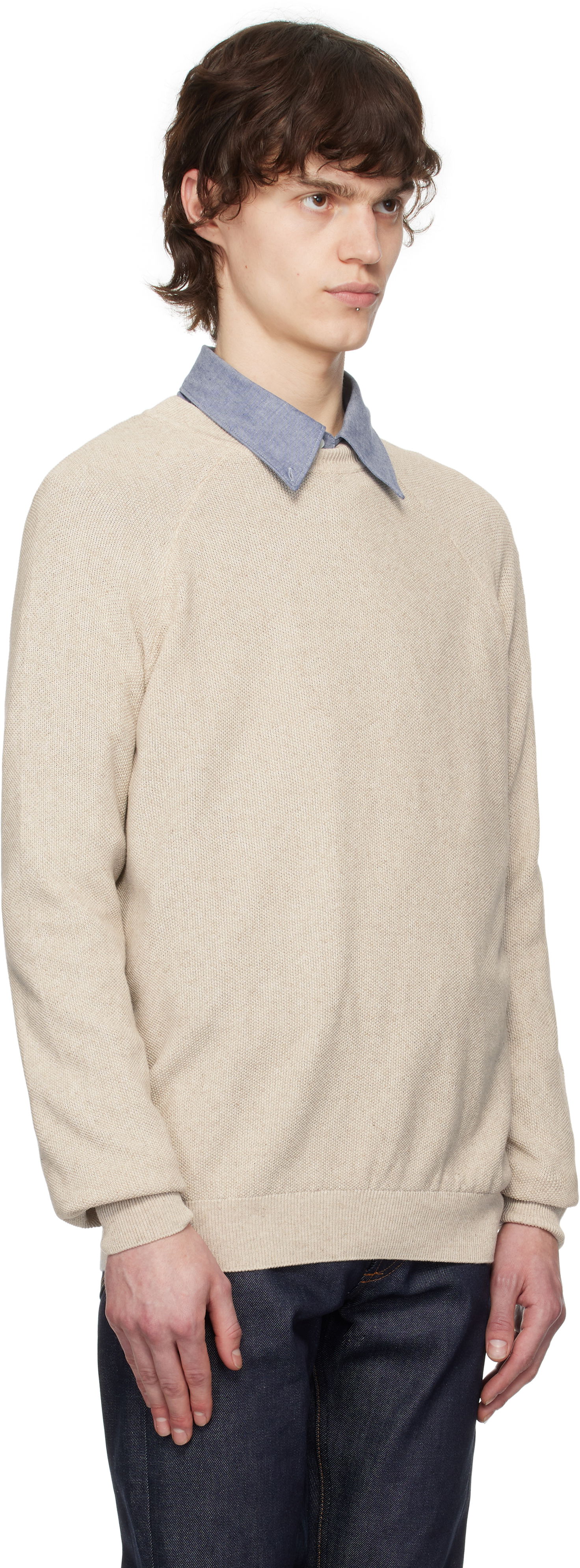 Džemper A.P.C. A.P.C. Florian Knit Sweater Bež | VIAJC-H23406, 1