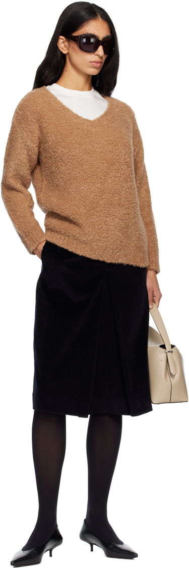 Džemper Max Mara Pantera Bouclé V-neck Sweater Smeđa | 2521366092600, 3