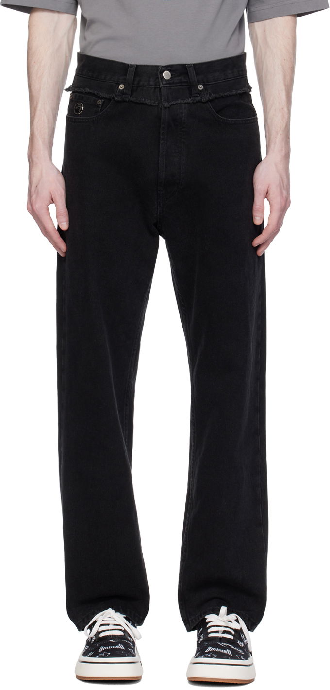 Jeans Ambush Waist Detail Jeans Crna | BMYB003S24DEN0011100