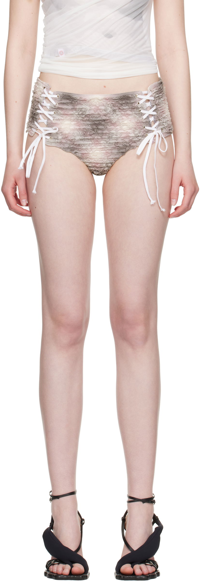 Gaćice Collina Strada Collina Strada Lace Up Panty Briefs Višebojno | XX6037
