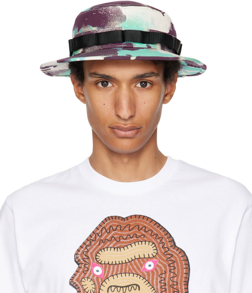 Šešir BAPE A Bathing Ape Map Camo Military Bucket Hat Višebojno | 001HTL301003M