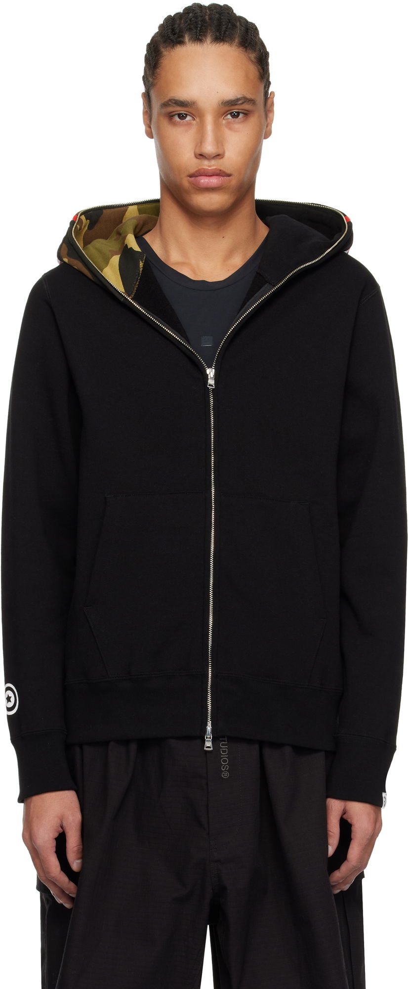 Dukserice BAPE 1st Shark Full Zip Hoodie Crna | 001ZPK701005M