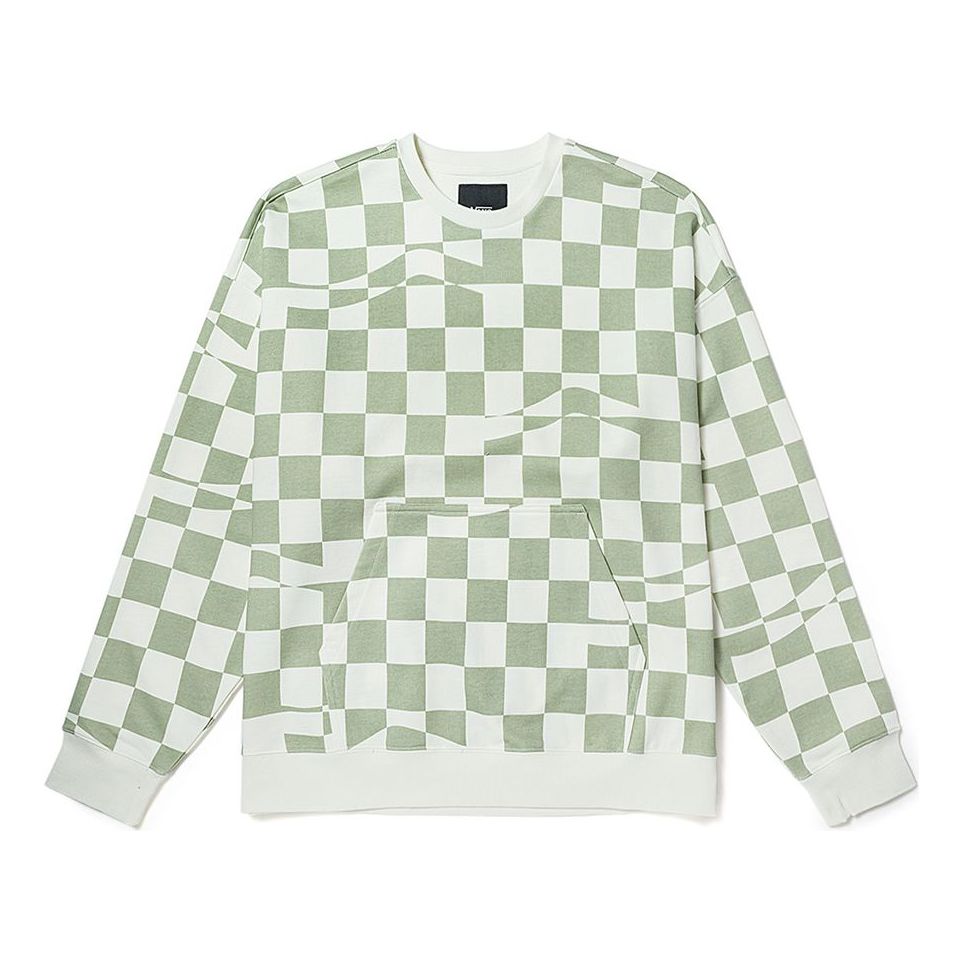 Dukserice Vans Checkerboard Print Hoodie Zelena | VN00091KC1C, 0