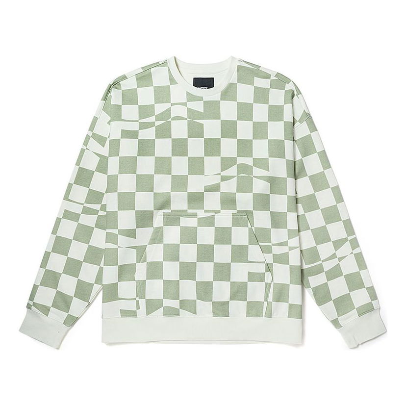 Dukserice Vans Checkerboard Print Hoodie Zelena | VN00091KC1C