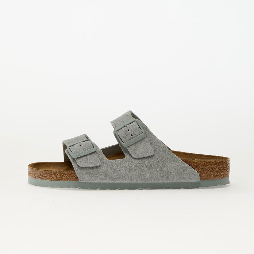 Tenisice i cipele Birkenstock Birkenstock Arizona Suede Leather Slides Siva | 1029146