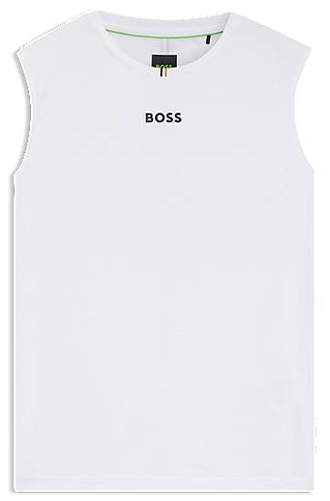 Majica bez rukava BOSS BOSS Active Stretch Tank Top Bijela | 50543351