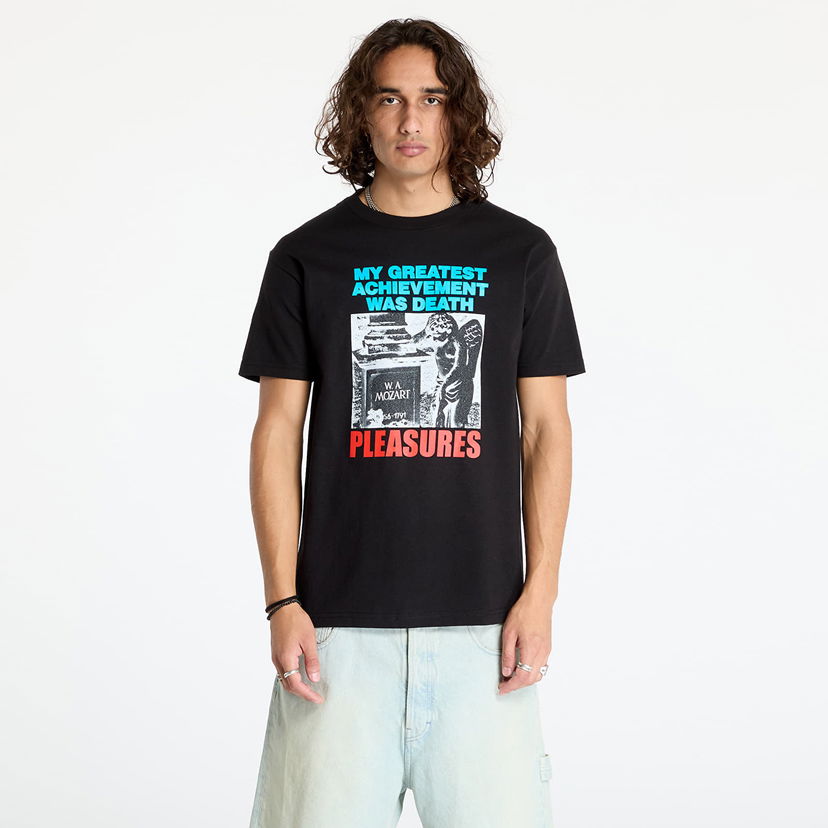 Majica kratkih rukava Pleasures Wolfie T-Shirt Black Crna | P24F066 BLACK