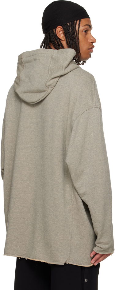 Dukserice Rick Owens Rick Owens DRKSHDW Concordians Peter Oversized Raw-Edge Pullover Hoodie Siva | DU02E7280 FGM, 2