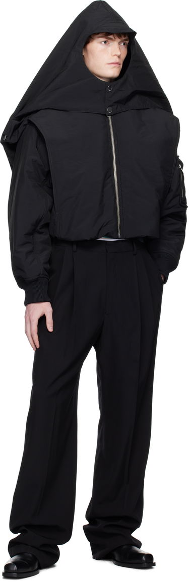 Bomber jakna Jean Paul Gaultier Jean Paul Gaultier 'The Hooded' Bomber Jacket Crna | 25/03-U-OU005-W007-00, 3