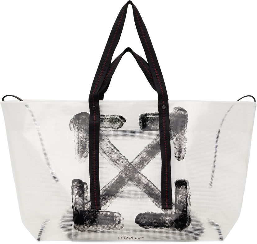 Tote bag Off-White Off-White Ripstop Day Off Tote Bag Bijela | OMNA20KS25FAB0017910