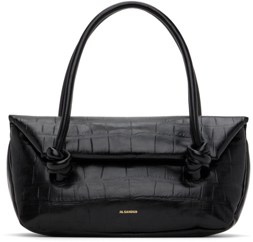 Ručna torbica Jil Sander Knot Top Handle Bag Crna | J07ZH0020_P6574