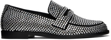 Dodaci Amina Muaddi Amina Muaddi Tilda Crystal Loafers Crna | TILDA CRYSTAL LOAFER SUEDE, 0