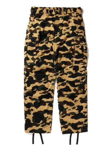 Cargo hlače BAPE 1st Camo Cargo Pants Žuta | 1I30-152-019