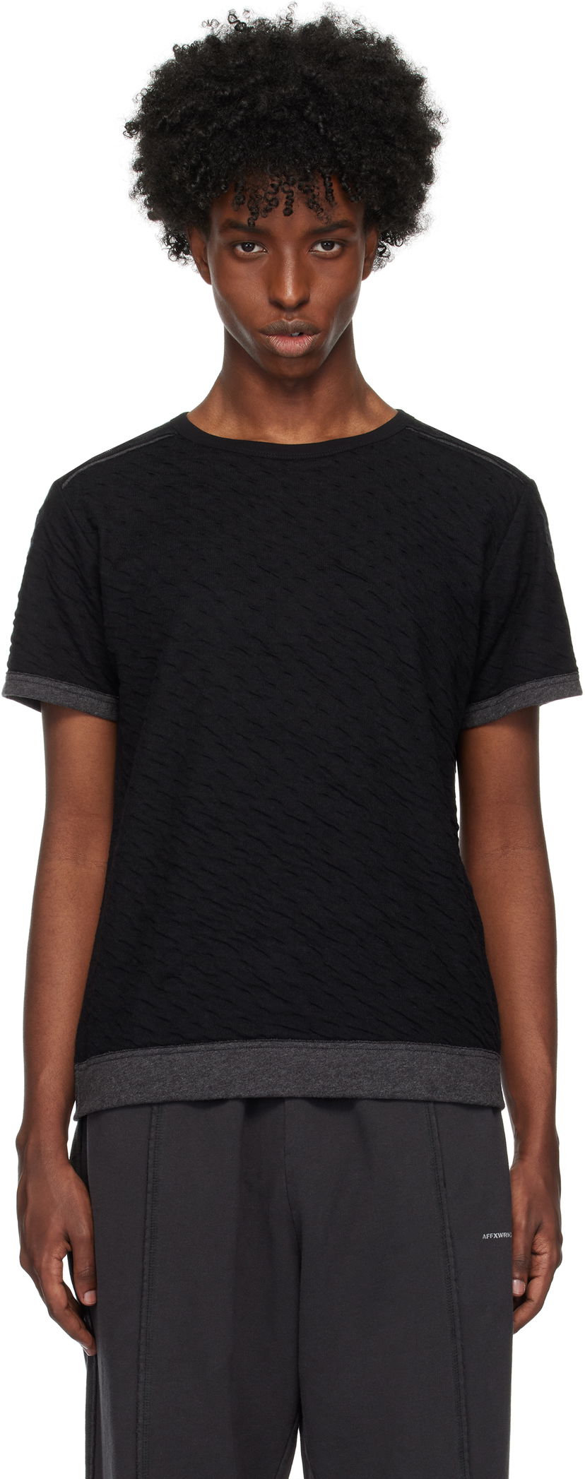 Majica kratkih rukava AFFXWRKS Reversible T-shirt Crna | FW24T08