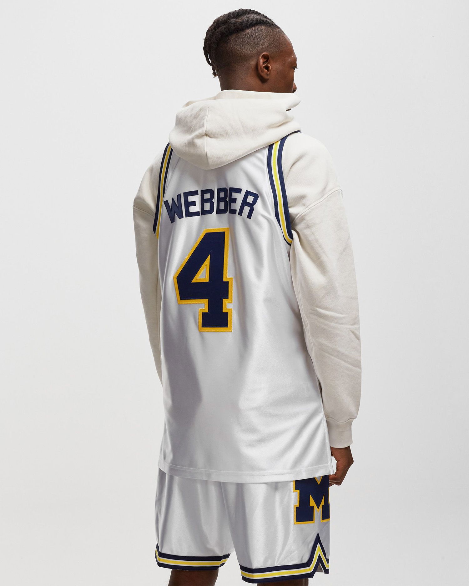 Dres Mitchell & Ness NCAA AUTHENTIC JERSEY MICHIGAN 1991-92 CHRIS WEBBER #4 Bijela | AJY55329-UMI91CWEWHIT, 1
