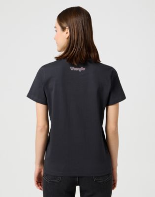 Majica kratkih rukava Wrangler Wrangler Graphic Tee Crna | 112362563:XXL