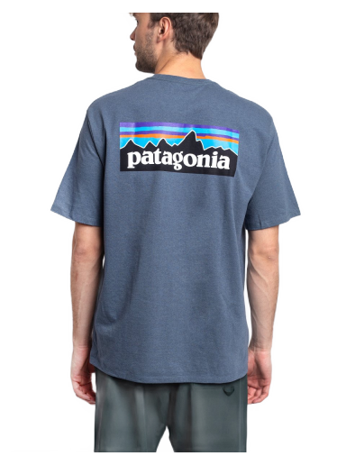 Majica kratkih rukava Patagonia P-6 Logo Responsibili-Tee Siva | 38504