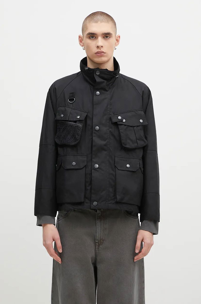 Parka Barbour Wax Jacket Oversize Crna | MWX2337