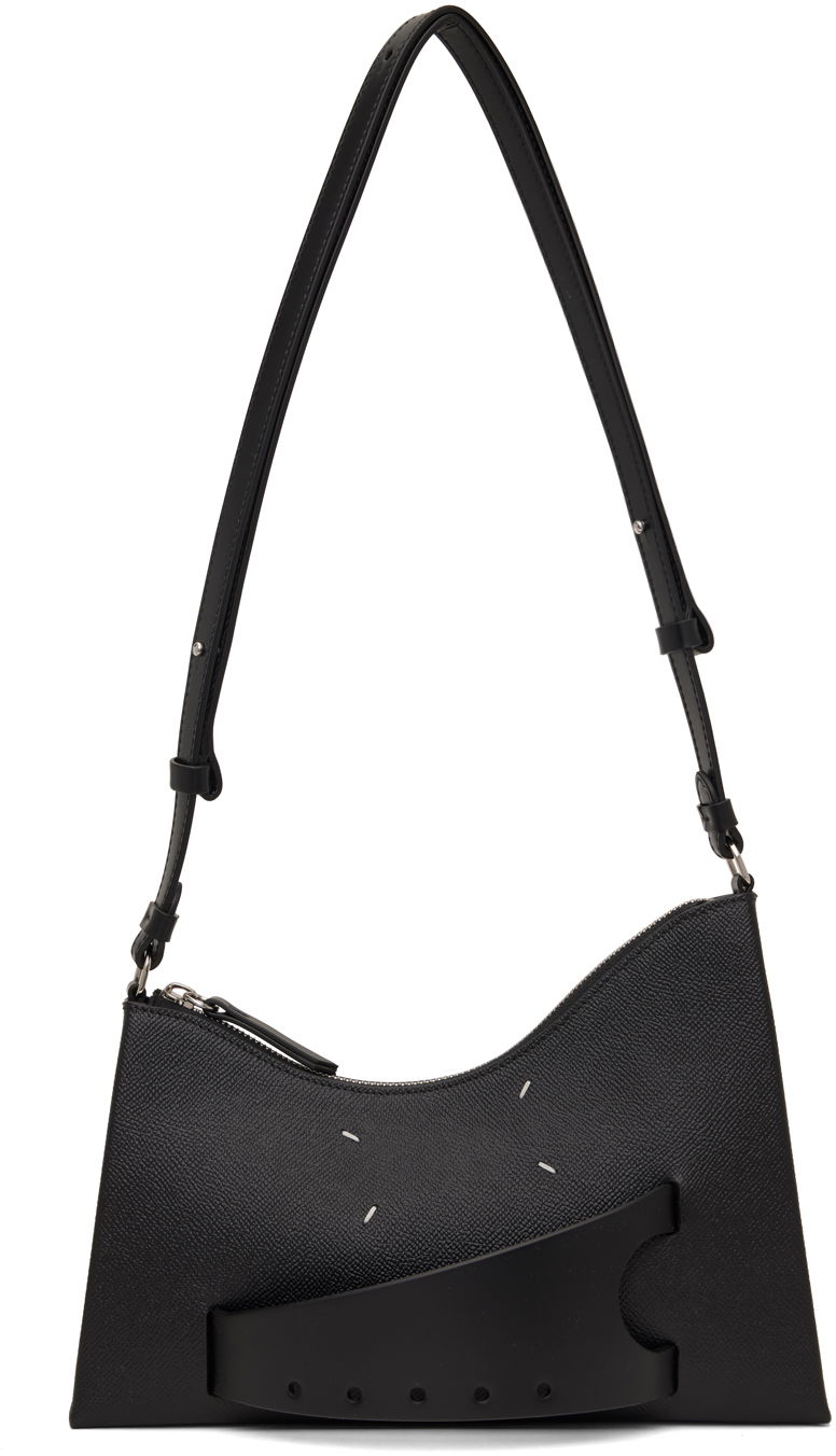 Torba za rame Maison Margiela Small Snatched Bag Crna | SB1WG0054 P4745