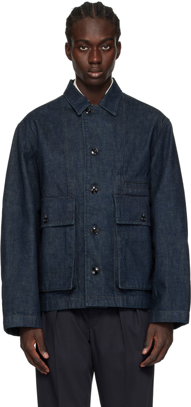 Jakna LEMAIRE LEMAIRE Boxy Denim Jacket Plava | OW306 LD068