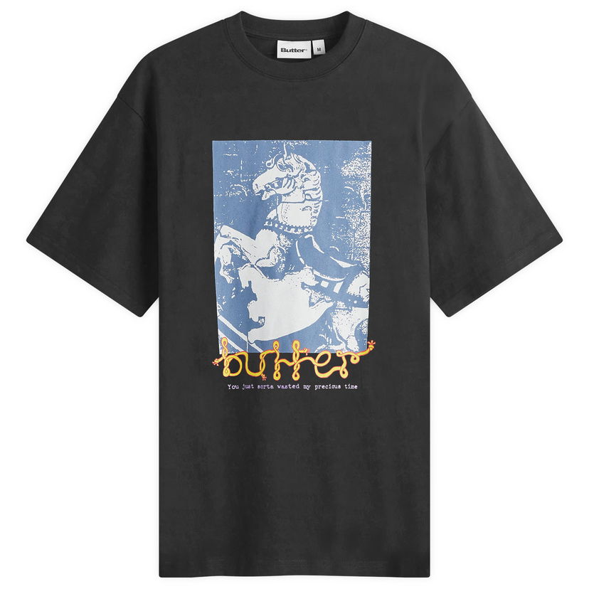 Majica kratkih rukava Butter Goods Goods Carousel T-Shirt Crna | BG243102-BLK