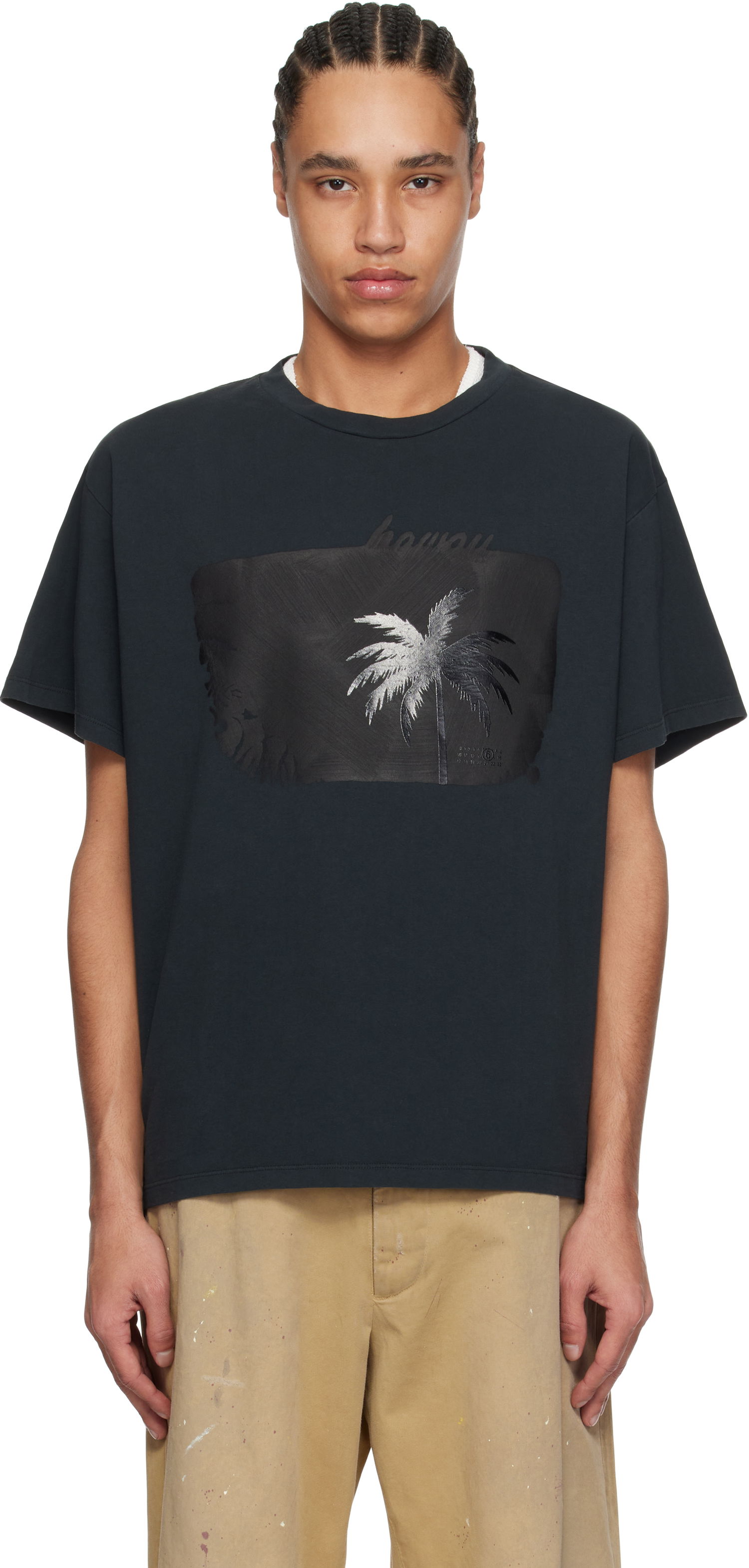 Majica kratkih rukava Maison Margiela MM6 Maison Margiela Graphic T-Shirt Crna | SH2GC0019 M20108, 0