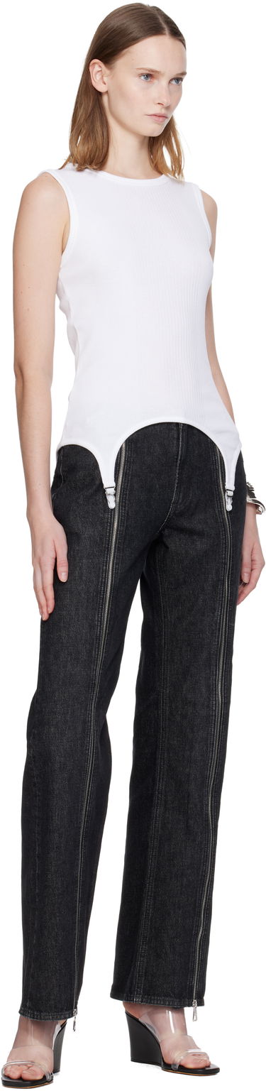 Majica bez rukava Jean Paul Gaultier 'The Garter' Tank Top Bijela | 25/04-W-TO387-J014-01, 3