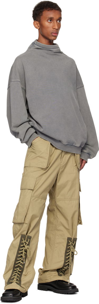Džemper We11done We11done Standard Turtleneck Hoodie Siva | WD-TS3-24-731-U-CH, 3