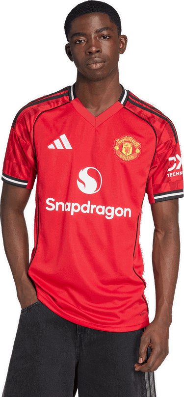 Dres adidas Performance Manchester United 25/26 Home Jersey Crvena | JI7428, 4