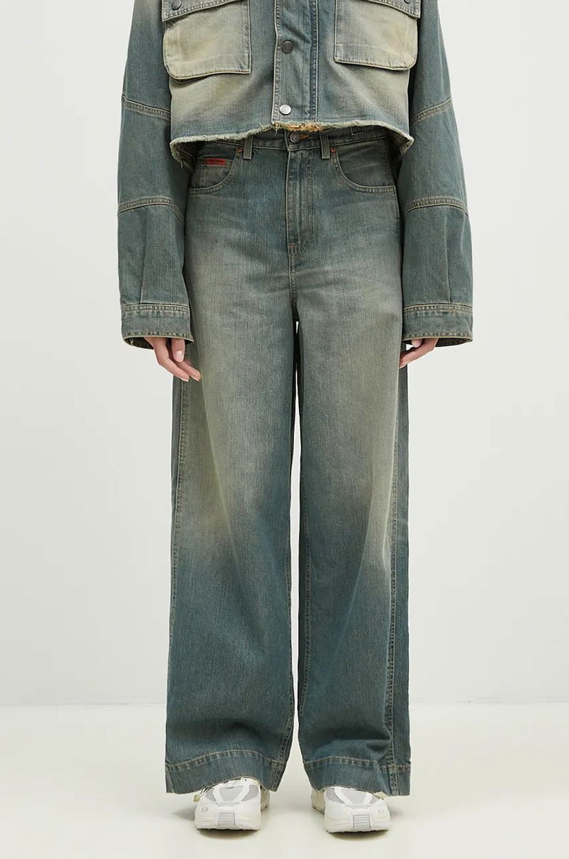 Jeans Martine Rose High Waist Jeans Plava | 240WD02501