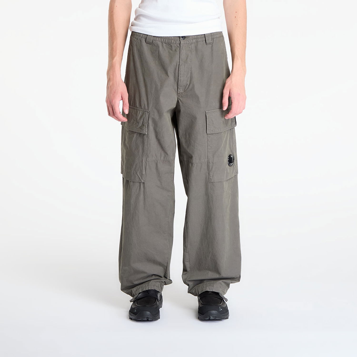 Cargo hlače C.P. Company Microreps Boxy Cargo Pants Gunmetal Siva | 19CMPA066A110324G-921, 0