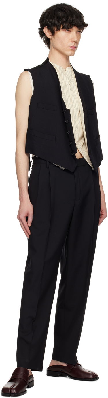 Prsluk Maison Margiela Maison Margiela Raw Edge Waistcoat Crna | S50FB0110 S53915, 4