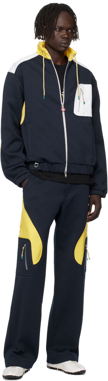 Jakna Casablanca Casablanca Jacquard Nylon Jacket Tamnoplava | MPF25-JK-389-02, 3