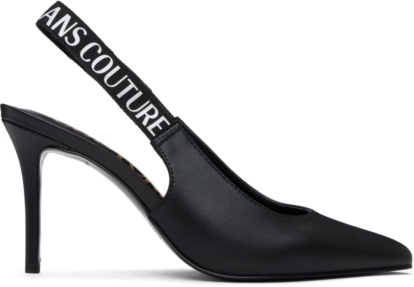 Tenisice i cipele Versace Jeans Couture Logo Scarlett Slingback Heels Crna | E78VA3S52_EZPS62