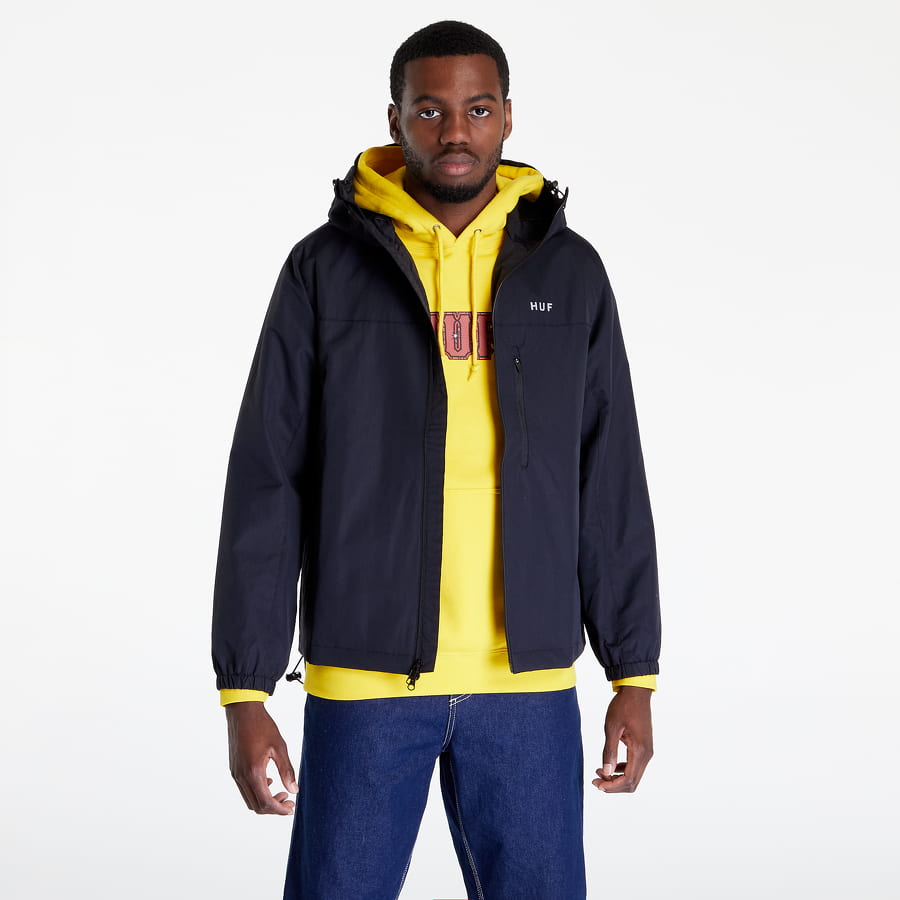 Vjetrovka HUF Essentials Zip Standard Shell Crna | JK00350 BLACK, 0
