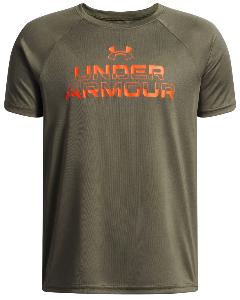 Majica kratkih rukava Under Armour Tech Split Wordmark Short Sleeve T-Shirt Zelena | 1383010-390