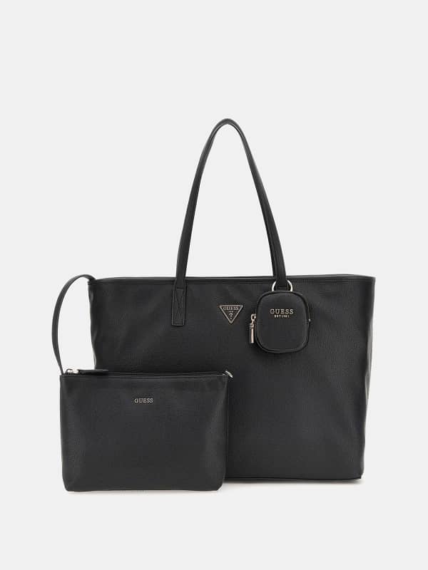Tote bag GUESS Black Tote Bag with Small Pouch Crna | HWBG9006240