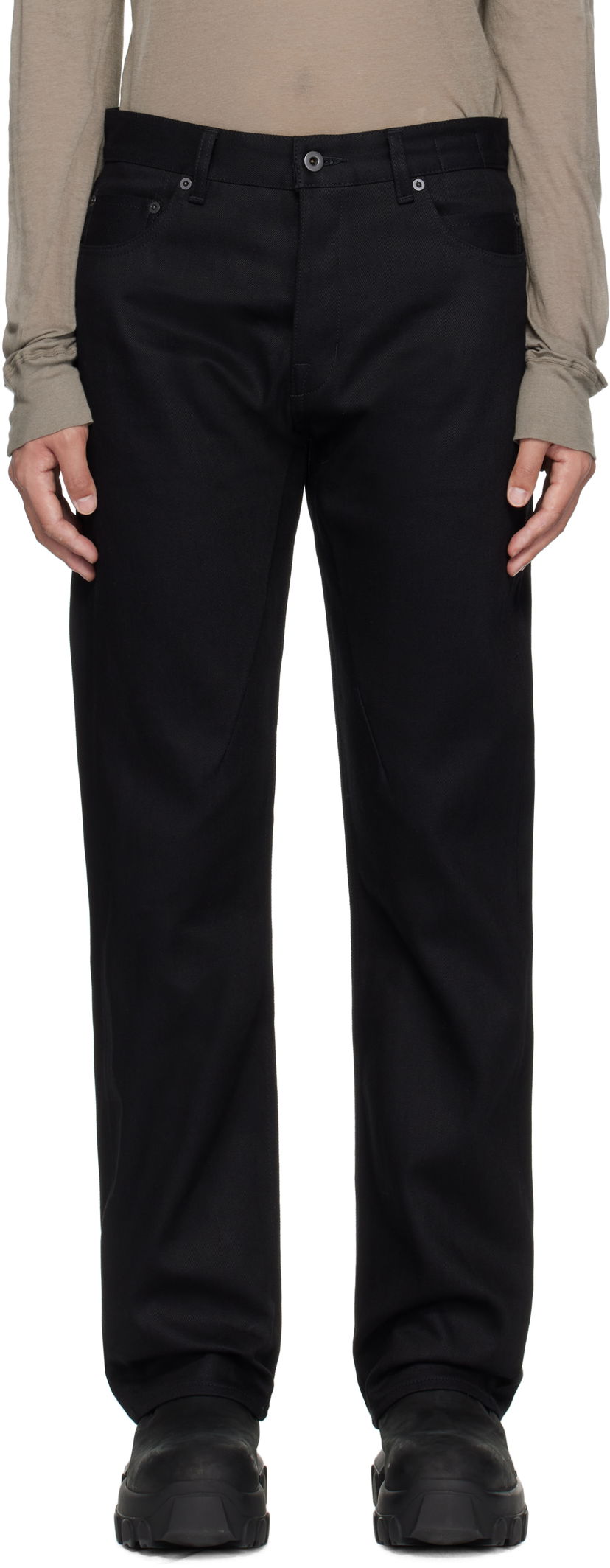 Jeans Rick Owens Rick Owens DRKSHDW Hollywood Kurdt Jeans Crna | DL01E6399 BLKJP