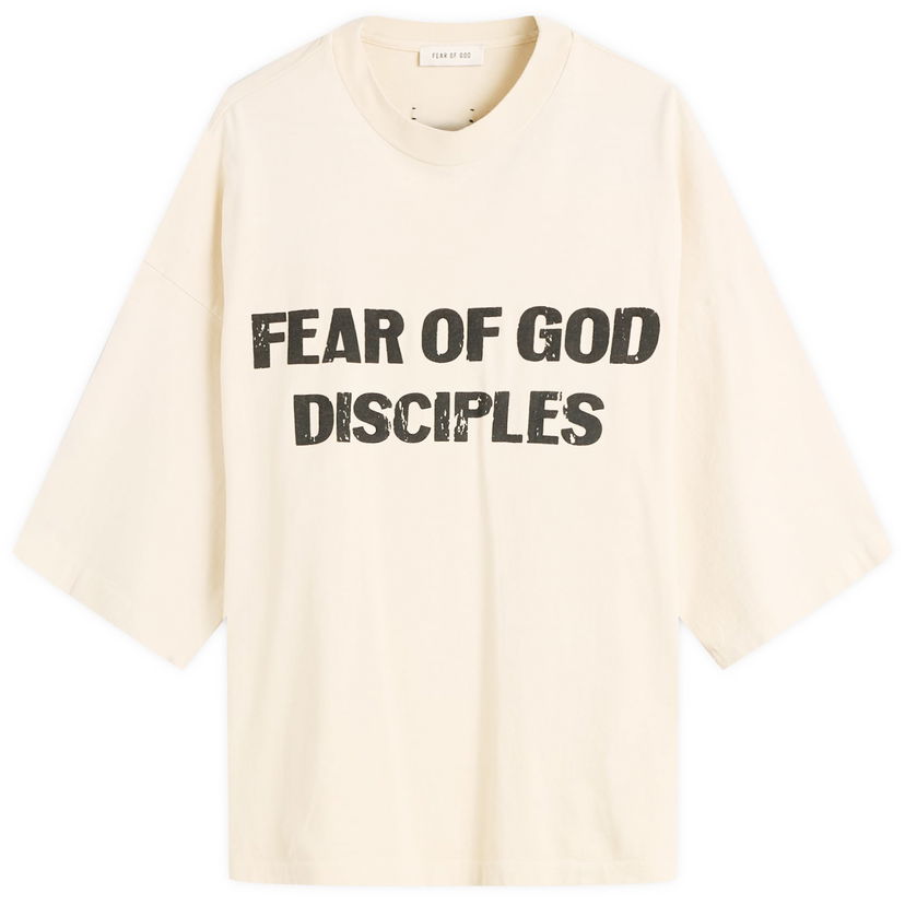 Majica kratkih rukava Fear of God Relaxed Disciple T-Shirt Bež | FG25FW10-10309HWJUS-991