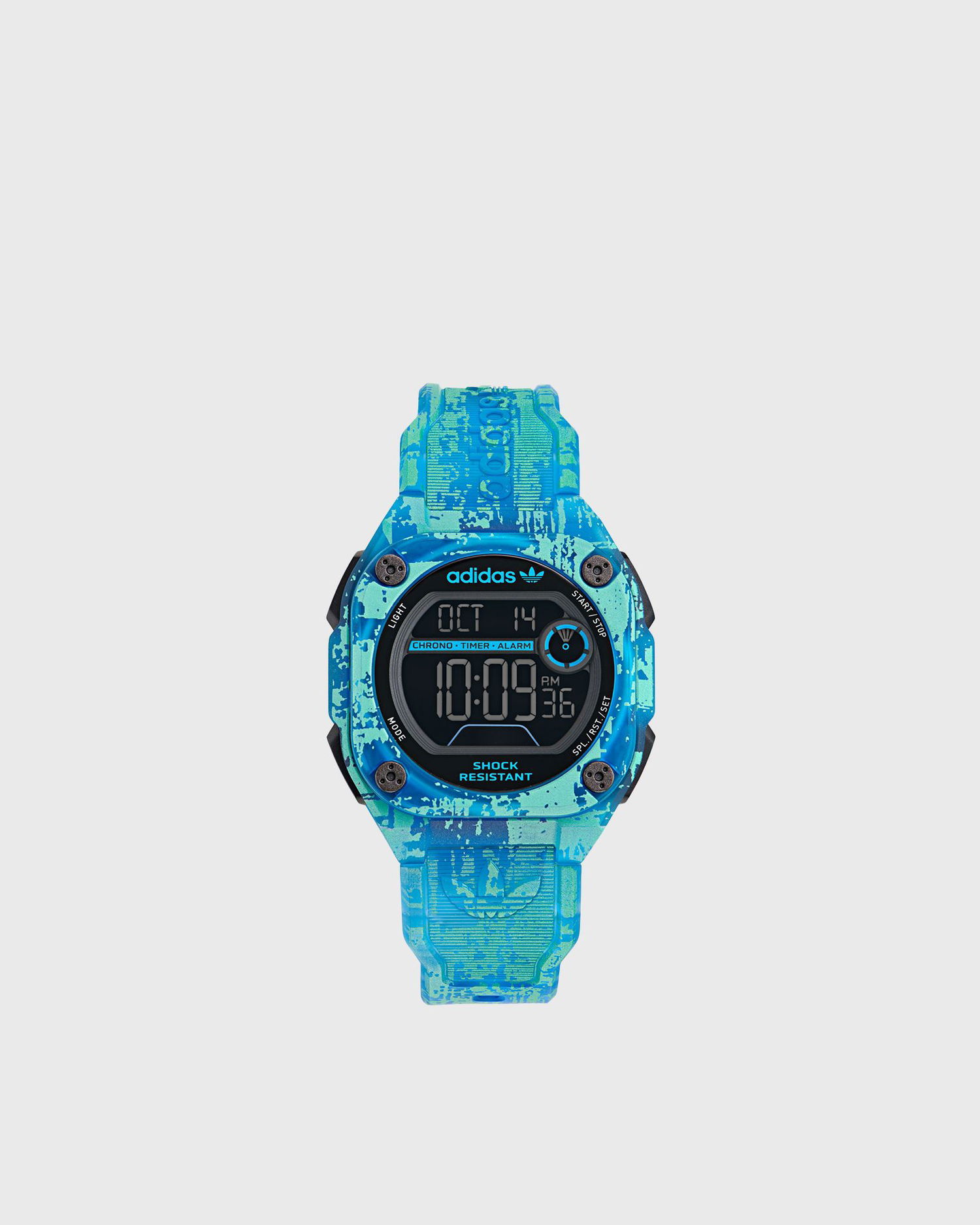 Satovi adidas Originals Digital Watch with Abstract Patterned Resin Case and Strap, Shock Resistant, Chronograph Timer Alarm Višebojno | AOST24077, 0
