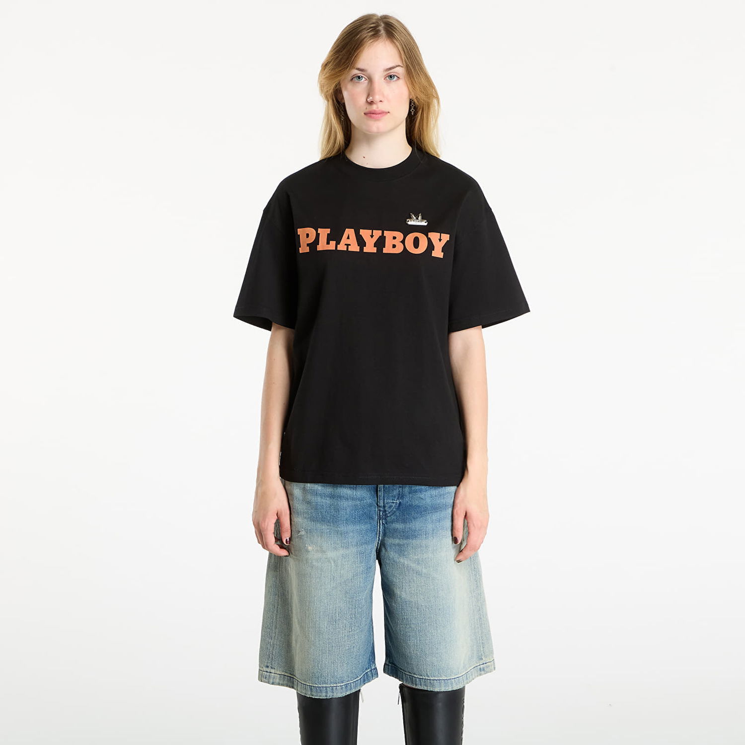 Majica kratkih rukava Footshop Playboy x FTSHP Babe T-Shirt UNISEX Black Crna | FTSHP_529, 1